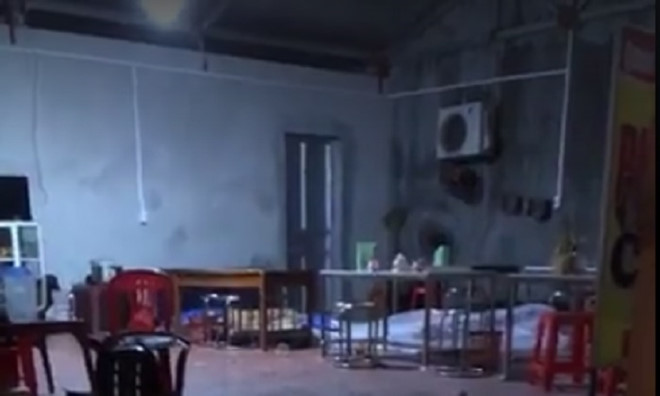 Nơi xảy ra vụ việc. Ảnh: Cắt từ Clip