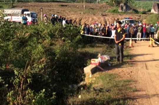 Hiện trường nơi phát hiện thi thể bà Phúc