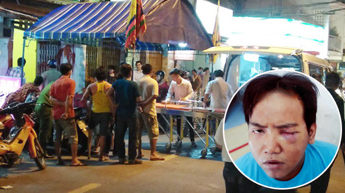 Hiện trường nơi xảy ra án mạng và nghi can Hoàng Nhất Giang