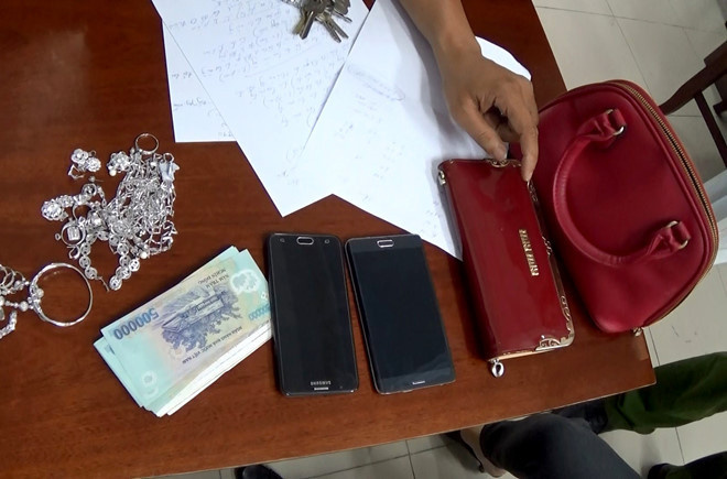 Nhiều tài sản trong vụ cướp giật được công an thu hồi
