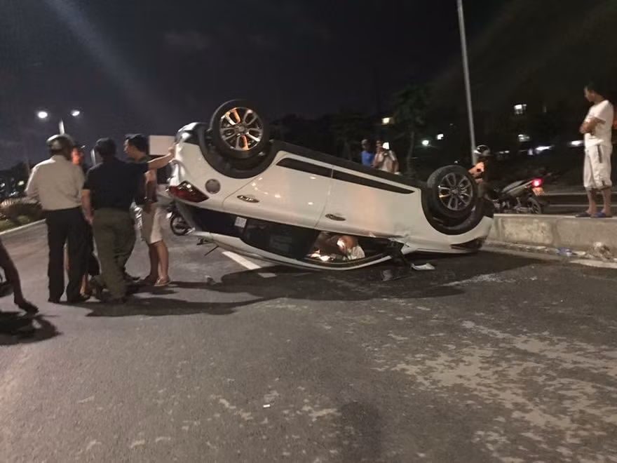 Hiện trường vụ tai nạn.