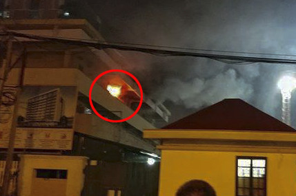 Hiện trường vụ cháy. Ảnh: otofun