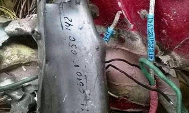 Mảnh vỡ ngư dân vớt được nghi là của Su-30MK2