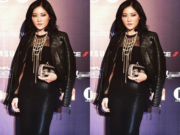 Cây đồ da già dặn không phù hợp với độ tuổi của Văn Mai Hương. Bên cạnh đó, kiểu tóc và cách trang điểm đậm đà khiến cô trở nên dữ dằn.