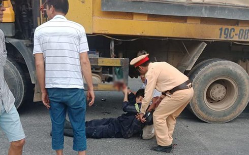 Hiện trường vụ tai nạn. Ảnh: VOV