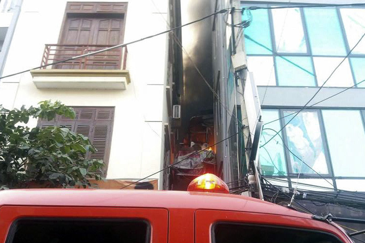 Hiện trường vụ cháy.