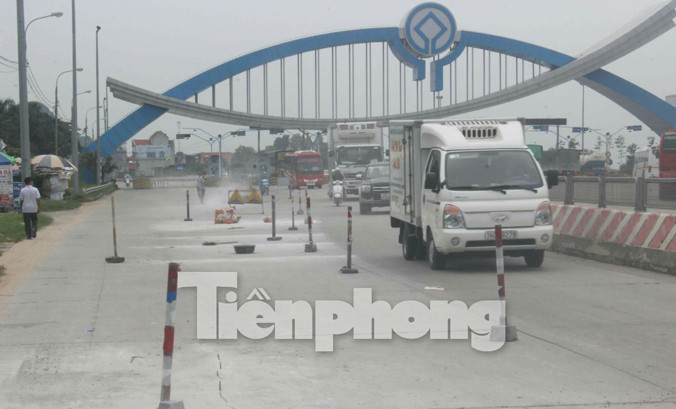 Chất lượng mặt đường của BOT Đại Dương đang càng ngày càng xuống cấp.