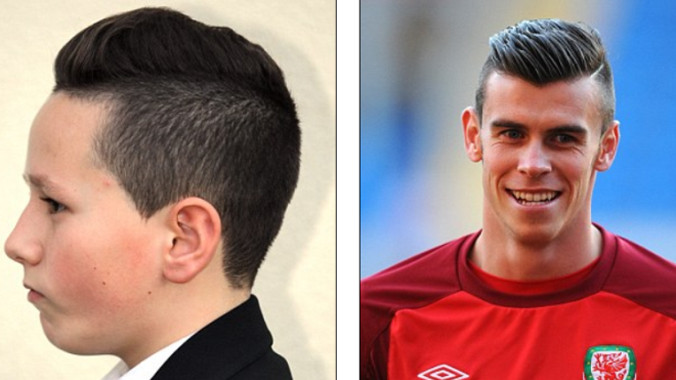 Cậu bé Lewis Kenny bị đình chỉ học do có kiểu tóc giống thần tượng của mình.