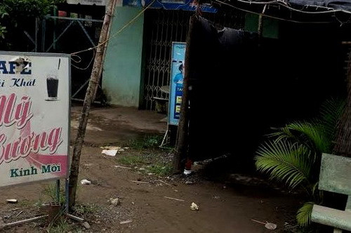 Quán cà phê, nơi nam thanh niên đâm chủ quán nhằm cướp tài sản. Ảnh: Hoàng Nam.