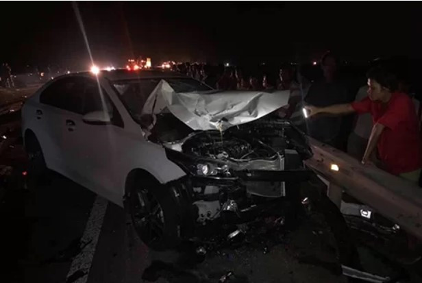 Hiện trường vụ tai nạn. Ảnh: VNE