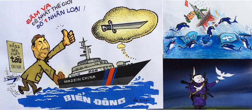 Biếm họa lật tẩy giàn khoan