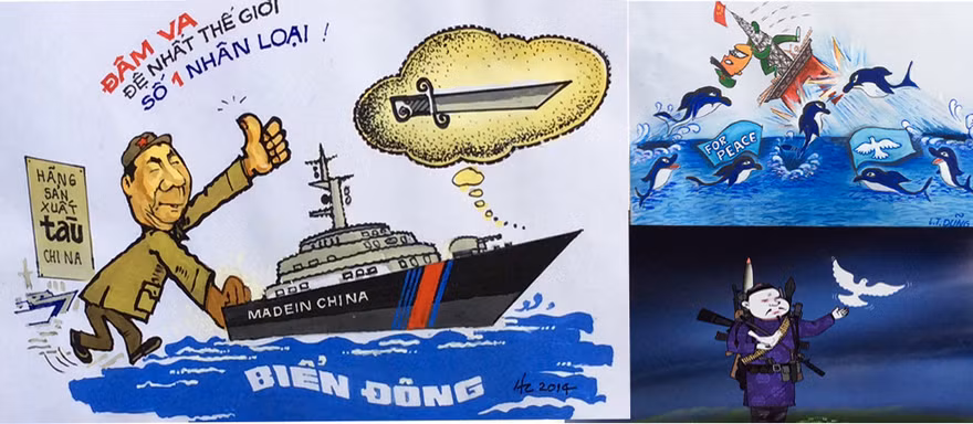 Biếm họa lật tẩy giàn khoan