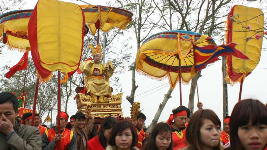 Khai lễ rước 'vua sống' ở Hà Nội