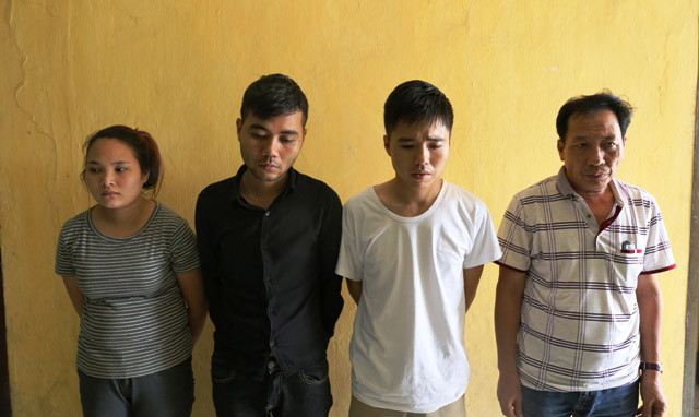 4 đối tượng tại cơ quan Công an.