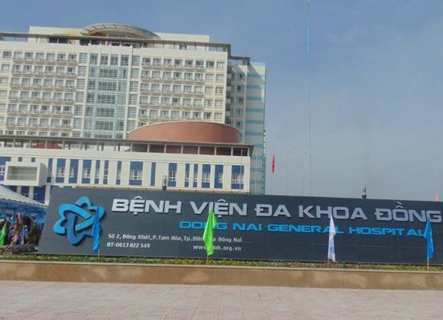 Bệnh viện đa khoa Đồng Nai, nơi xảy ra vụ việc.