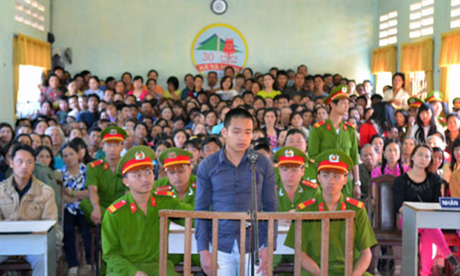 Lữ Văn Quý tại phiên tòa.