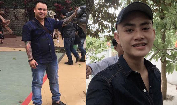Hai đối tượng Quang (bên trái) và Thành bị truy nã toàn quốc.