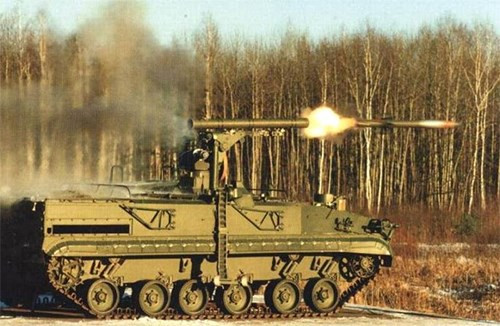 Tổ hợp tên lửa chống tăng tự hành Khrizantema. Ảnh: RIAN