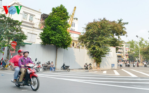 Mảnh đất số 2 Lê Thái Tổ ngay sát Hồ Gươm. Ảnh: VOV