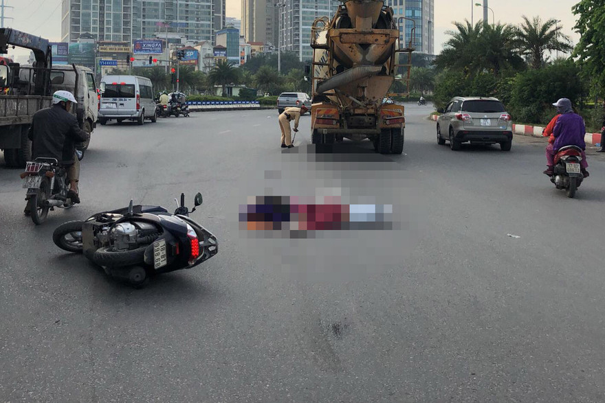 Hiện trường vụ tai nạn.