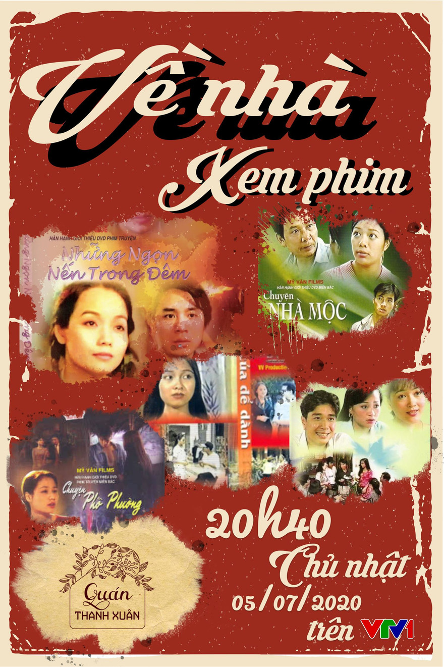 Quán Thanh Xuân tháng 7 về chủ đề "Về nhà xem phim"