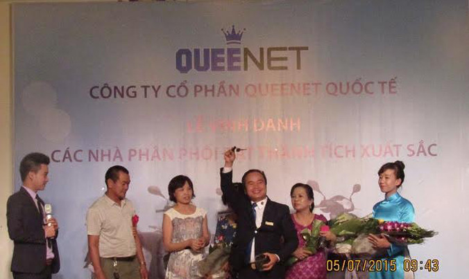 Công ty Cổ phần Queenet Quốc tế dùng chiêu trả hoa hồng, trả thưởng cao để thu hút người tham gia.