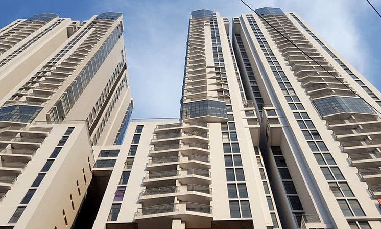 Tòa nhà nơi xảy ra tai nạn.