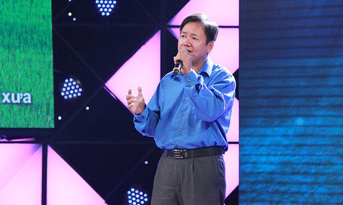 Anh Đặng Hữu Nghị trong chương trình "Hát mãi ước mơ".