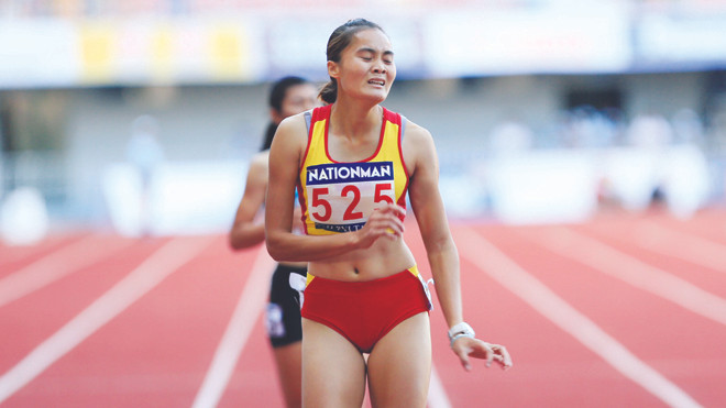 Quách Thị Lan chỉ giành HCB SEA Games 27 được cho là hậu quả của chuyến tập huấn tại Bulgary. ảnh: VSI 