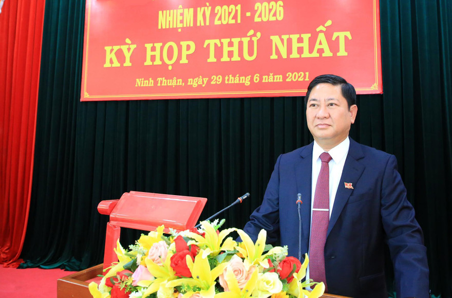 Ông Trần Quốc Nam tái đắc cử Chủ tịch UBND tỉnh Ninh Thuận. Ảnh CÔNG HOAN