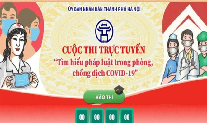 Hà Nội công bố giải thưởng cuộc thi tìm hiểu pháp luật trong phòng chống dịch COVID-19