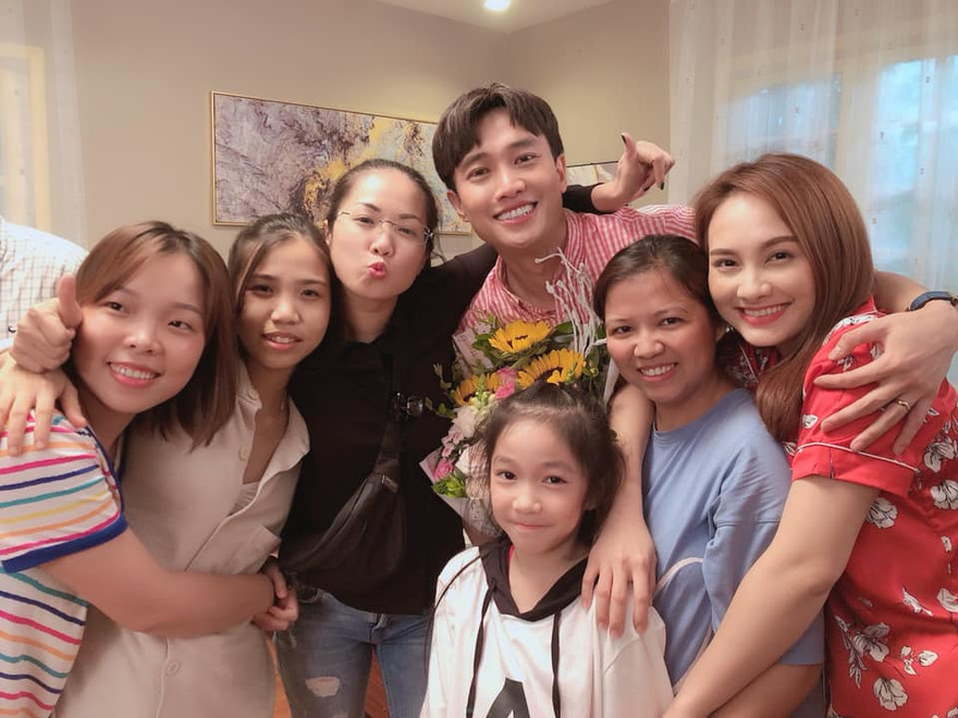 Hình ảnh hậu trường trong cảnh quay cuối của nam diễn viên Quốc Trường. 