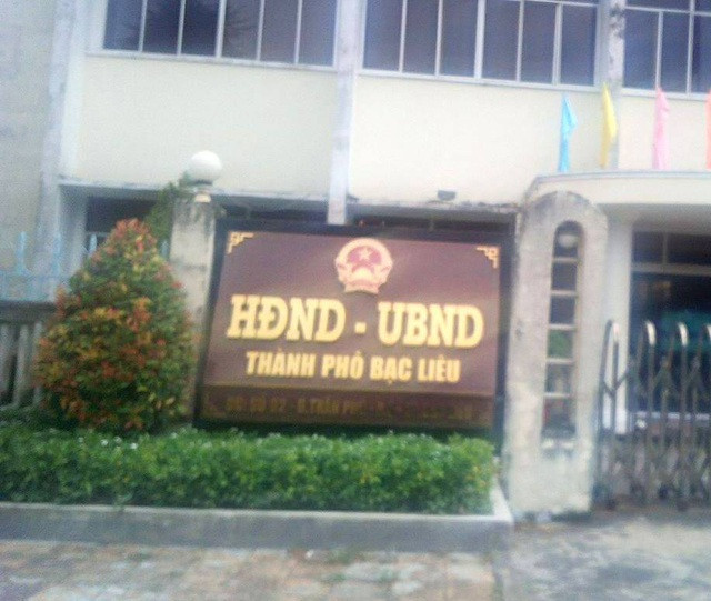 Trụ sở HĐND - UBND thành phố Bạc Liêu. Ảnh: Dân trí