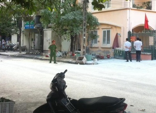 Hiện trường vụ việc.