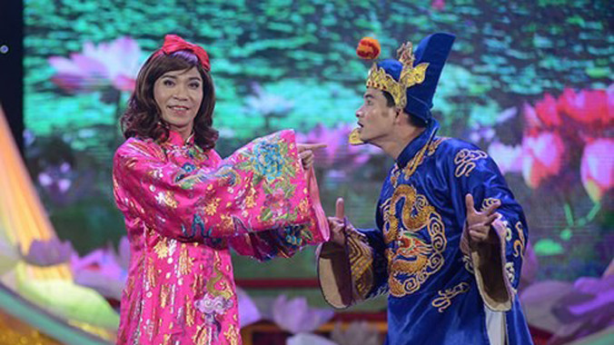 Công Lý trong vai Bắc Đẩu và "Nam Tào" Xuân Bắc đã trở thành những vai diễn quen thuộc với khán giả truyền hình trong dịp Tết đến.