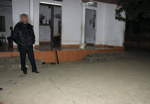 Hiện trường vụ án mạng.