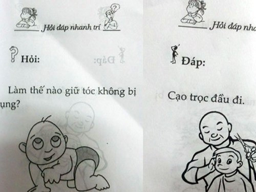 Những câu hỏi nhảm xuất hiện tràn lan trong sách thiếu nhi 