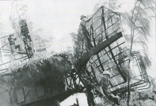  Trận địa ra đa của Đại đội 45 triển khai đội hình chiến đấu tại Đồi Si năm 1972