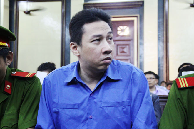 Bị cáo Võ Anh Tuấn, nguyên phó giám đốc Vietinbank Chi nhánh Nhà Bè. Ảnh Việt Văn