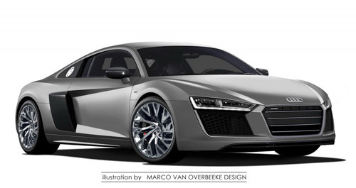 Hình ảnh Audi R8 2015 qua con mắt của nhà thiết kế Marco Van Overbeeke