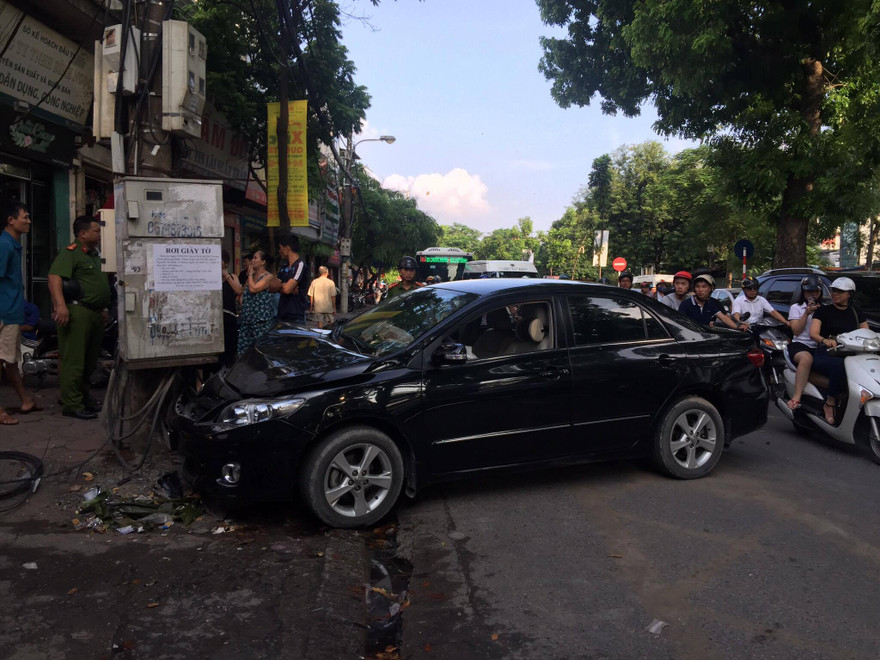 Hiện trường vụ tai nạn.