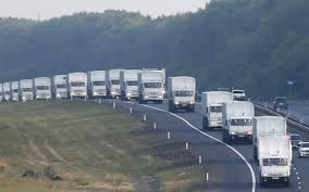Đoàn xe cứu trợ của Nga vào Ukraine bất chấp phản đối 
