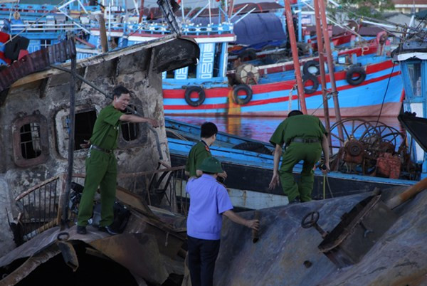 Hiện trường vụ việc.