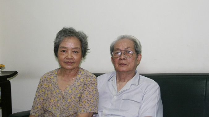 Nhà văn Anh Đức và vợ (chụp năm 2008). ảnh: XB 