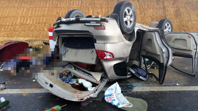 Hiện trường vụ tai nạn. Ảnh: Otofun.