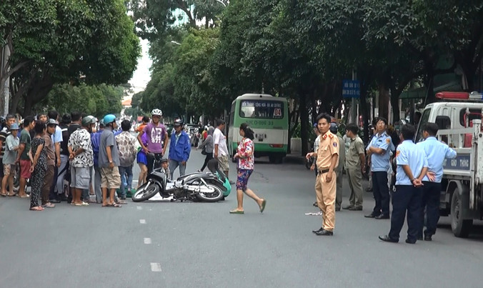 Hiện trường tai nạn.