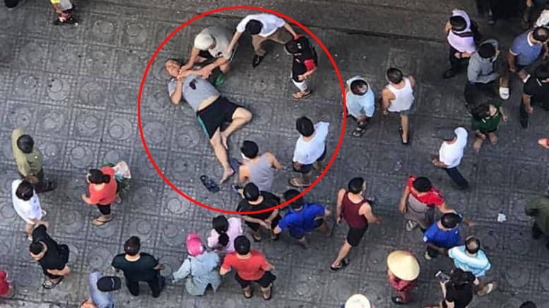 Hiện trường nơi được cho là phát ra tiếng nổ khiến nhiều người bị thương.