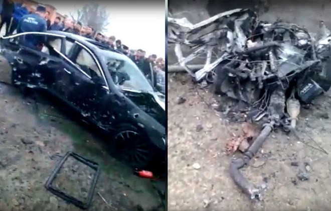 Hiện trường vụ đánh bom. (Nguồn: rt.com)