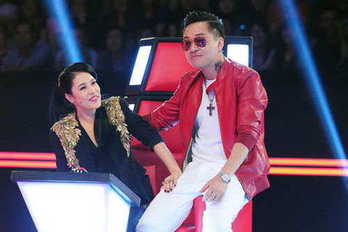 Cả hai từng rất thân thiết khi làm giám khảo The Voice. 