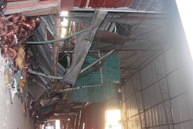 Hiện trường nơi xảy ra vụ việc.